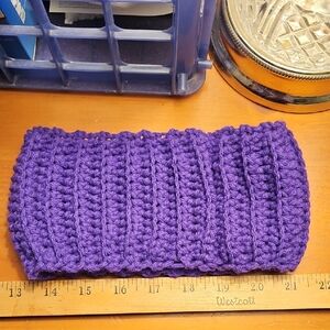 Purple Crocheted Headband